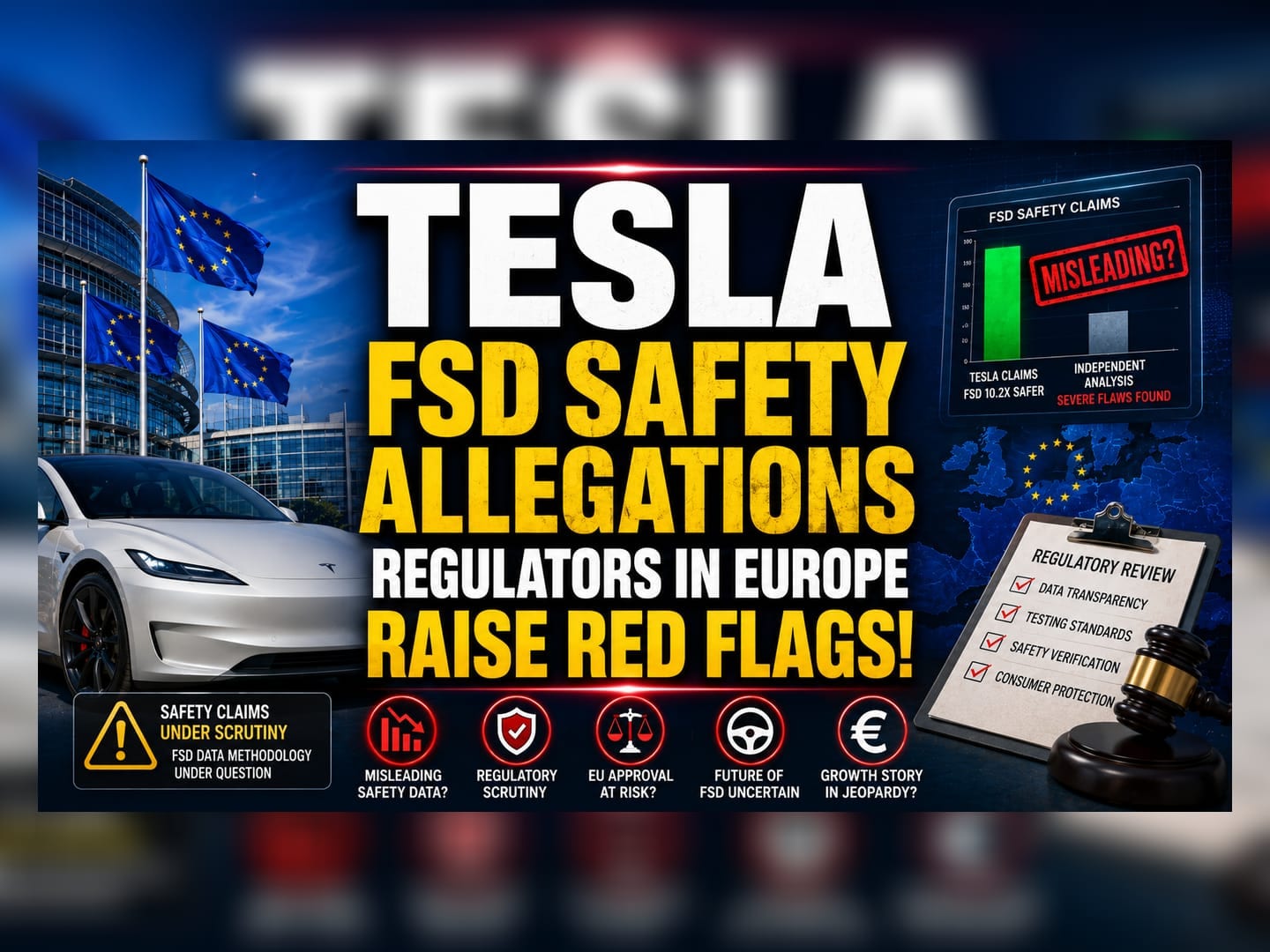 Tesla Faces Scrutiny in Europe Over FSD Safety Data