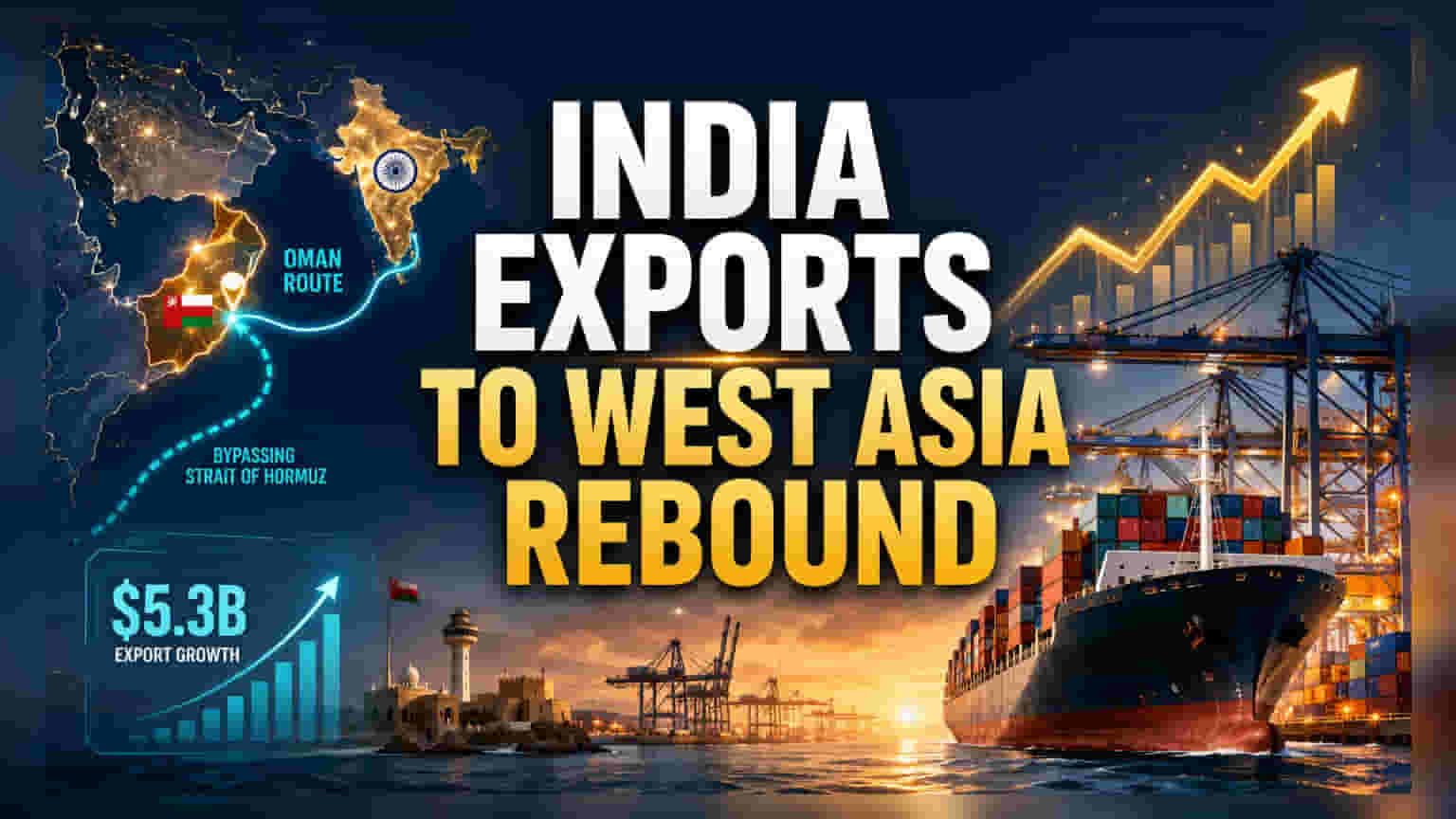 India's West Asia Trade Rebounds via New Oman Transit Route