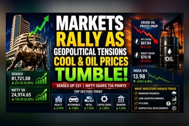 Markets Rally as Oil Prices Drop, West Asia Tension Eases