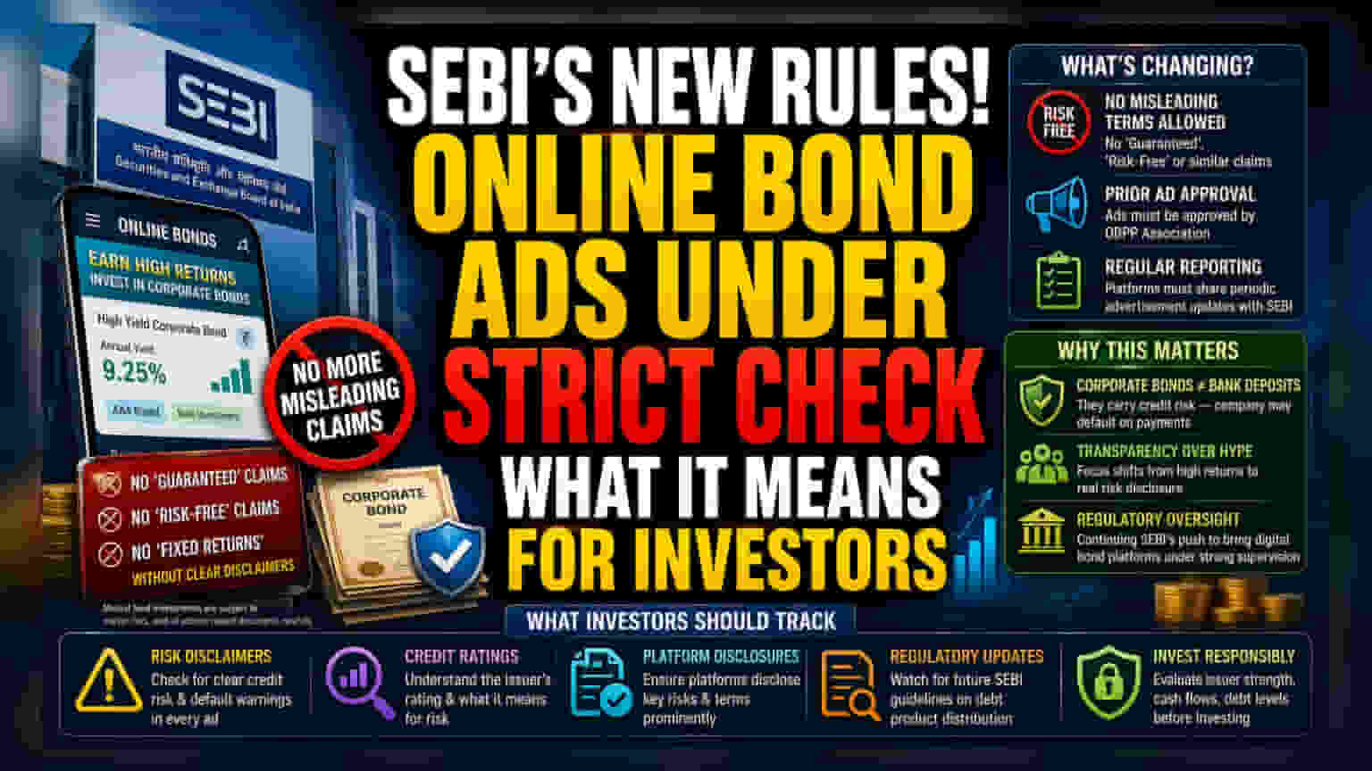 SEBI Tightens Ad Rules for Online Bond Platforms