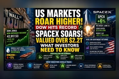 US Markets Hit New Highs as SpaceX IPO Drives Sentiment