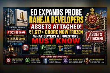 ED Attaches Rs 503 Crore Assets of Raheja Developers