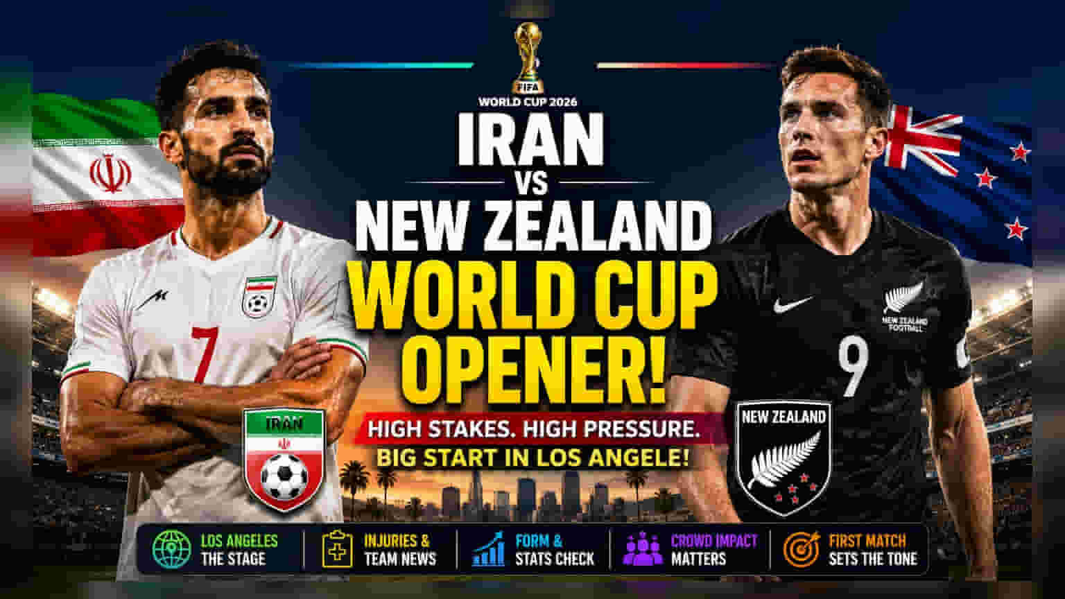 Iran vs New Zealand: உலகக் கோப்பை தொடக்க ஆட்டம் சிக்கலில்?