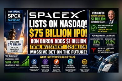 SpaceX Goes Public: Ron Baron Adds $1 Billion in Shares
