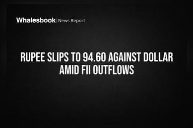 Rupee Slips to 94.60 Against Dollar Amid FII Outflows