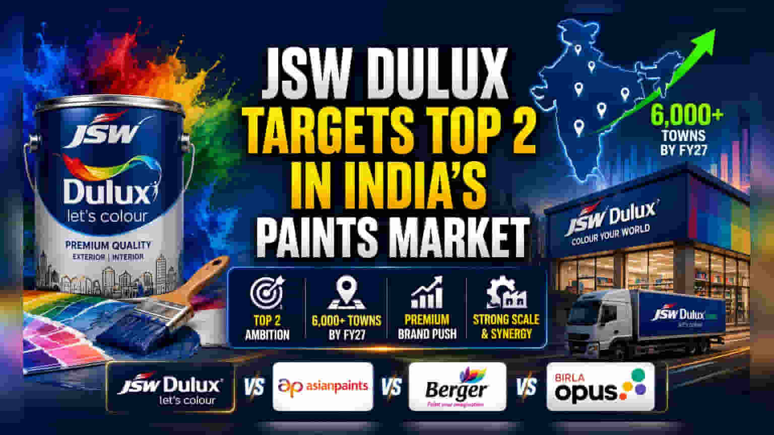 JSW Dulux Targets Top-Two Spot After Akzo Nobel Buyout