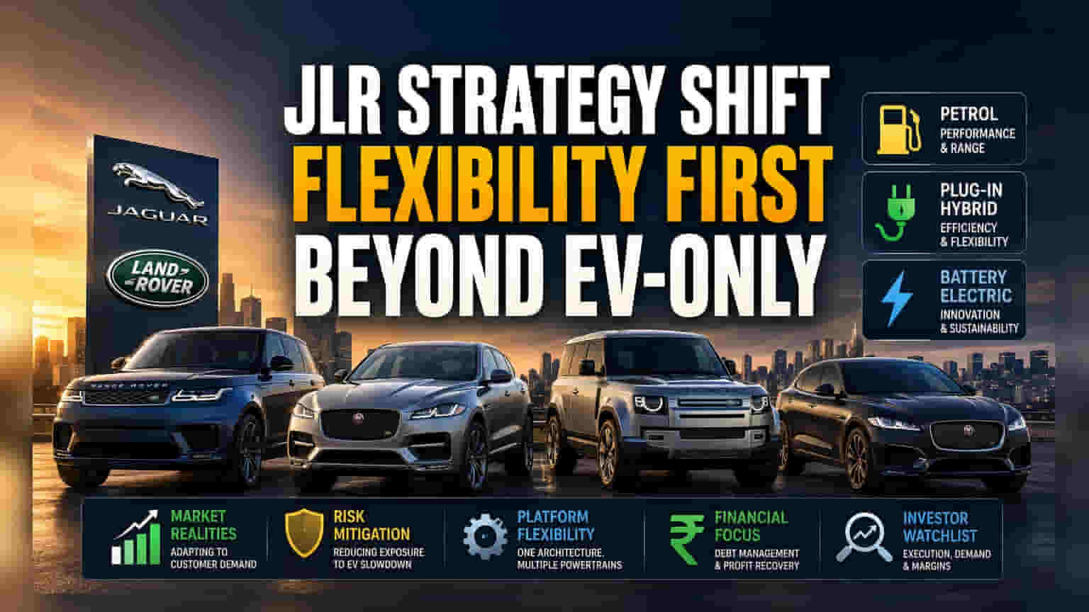Jaguar Land Rover: आता इंधनाच्या लवचिकतेवर भर! EV विक्री मंदावल्याने कंपनीचा मोठा निर्णय