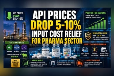 Pharma Margin Relief as Key API Costs Ease