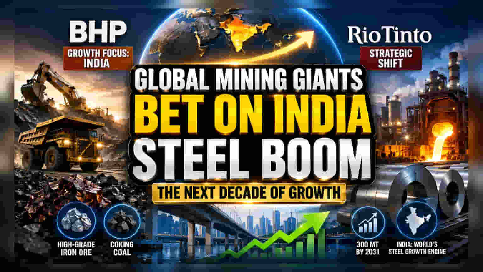 BHP અને Rio Tinto ની સ્ટ્રેટેજીમાં બદલાવ: હવે ભારતના સ્ટીલ સેક્ટર પર ફોકસ!
