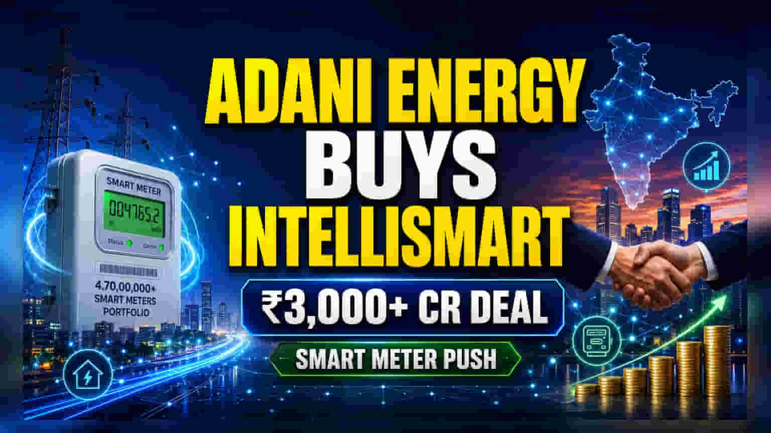 Adani Energy Buys IntelliSmart for ₹3,000 Cr: Key Takeaways