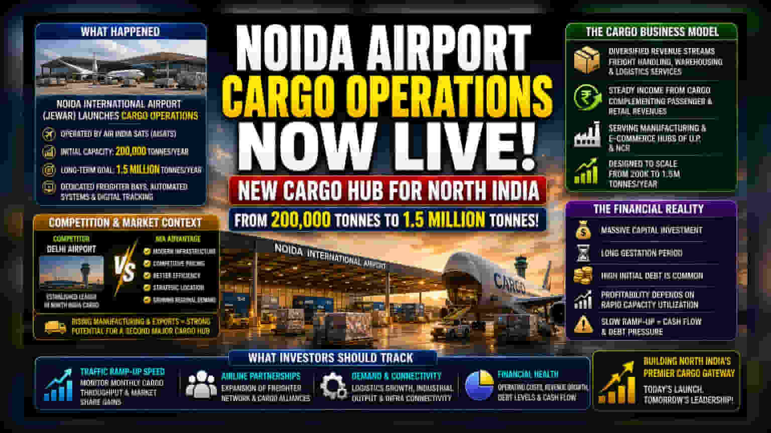 Jewar Airport Cargo Hub Starts: Key Takeaways for Investors