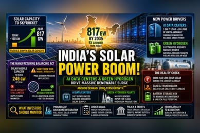India’s Solar Push: AI and Hydrogen to Drive 800 GW Demand