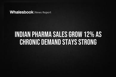 Indian Pharma Sales Grow 12% as Chronic Demand Stays Strong