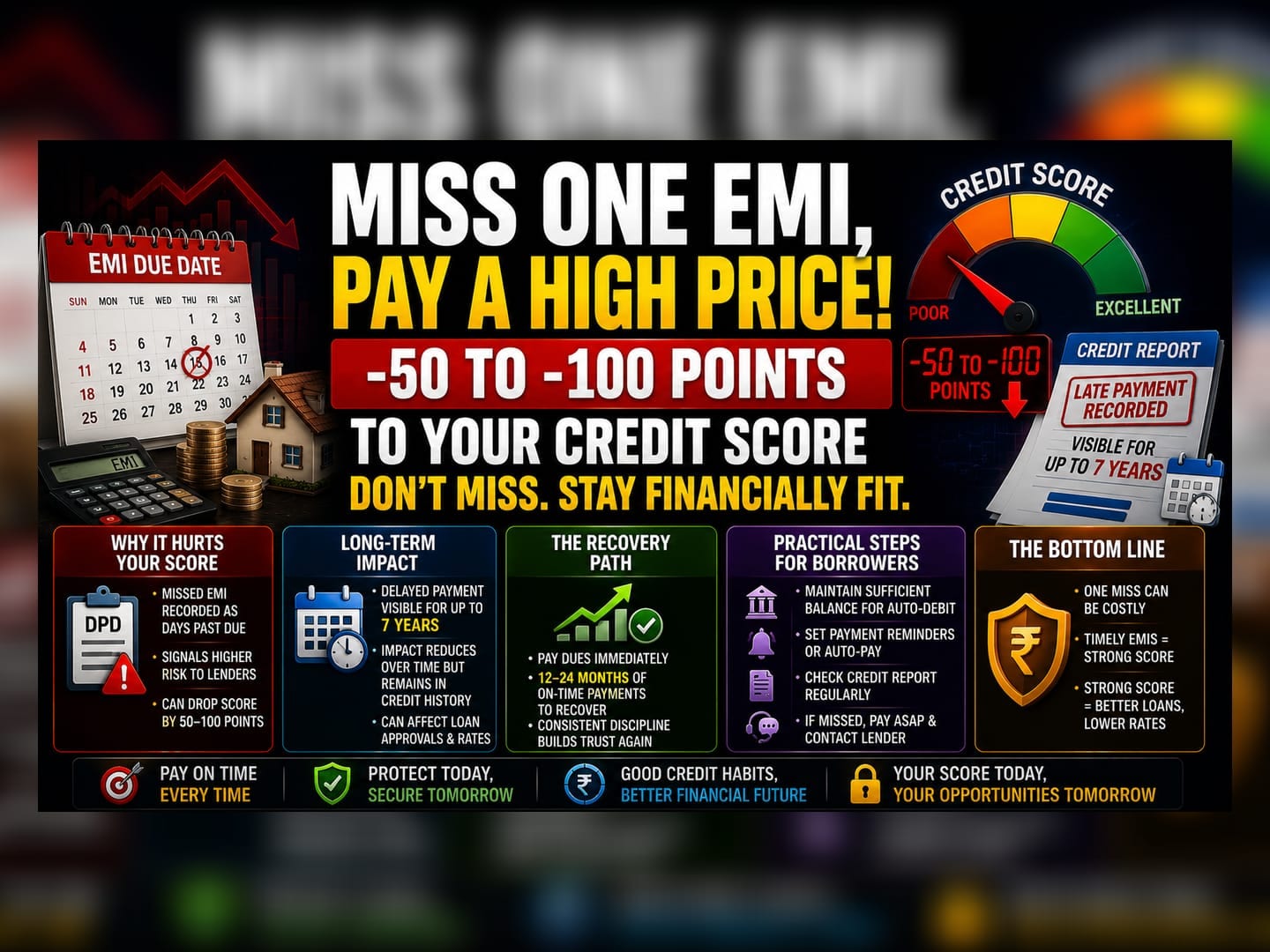 Missed an EMI? How It Impacts Your Credit Score