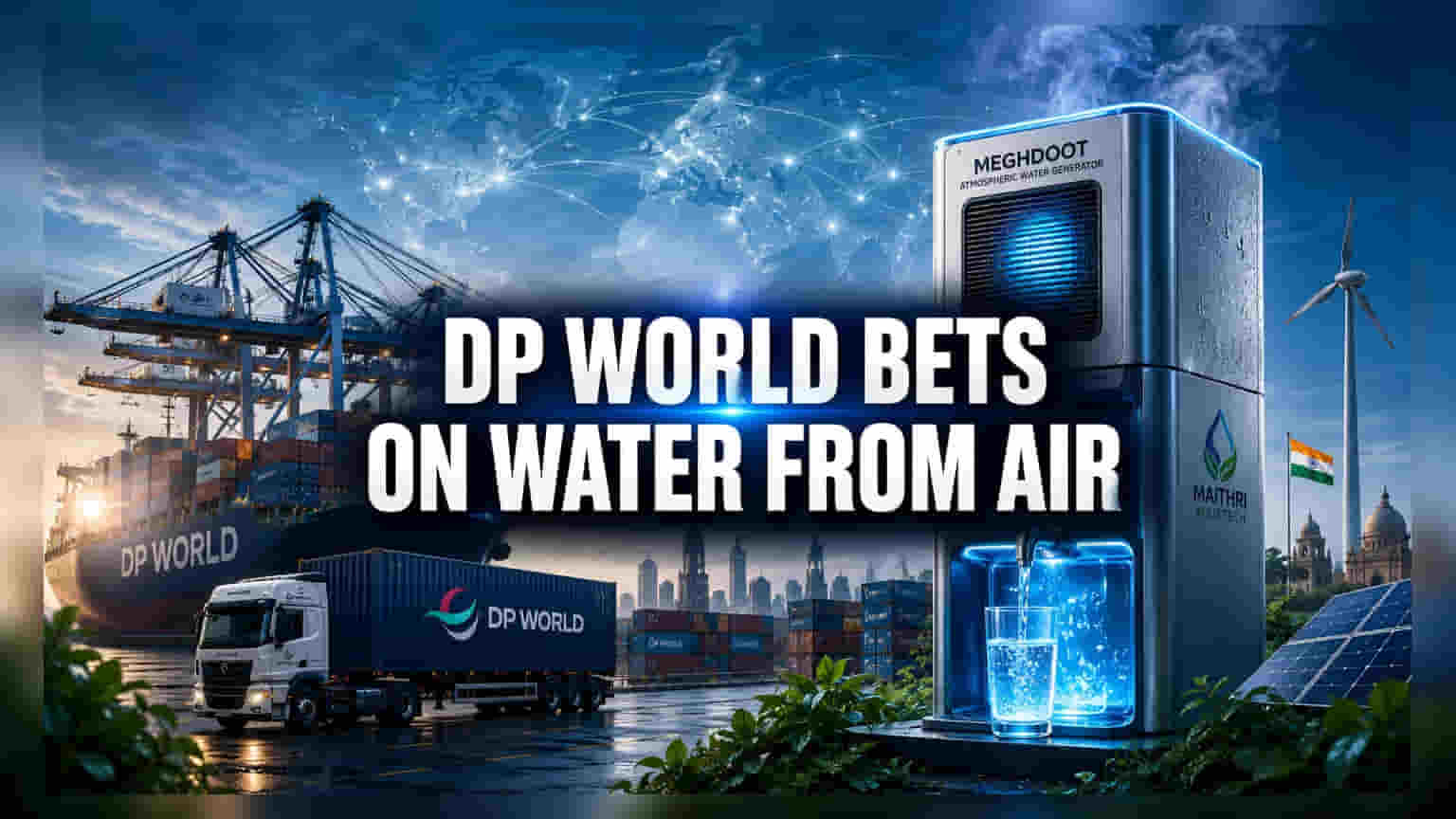 DP World का भारतीय वाटर-टेक में निवेश: 'मेघदूत' से पानी, ESG में बड़ा दांव