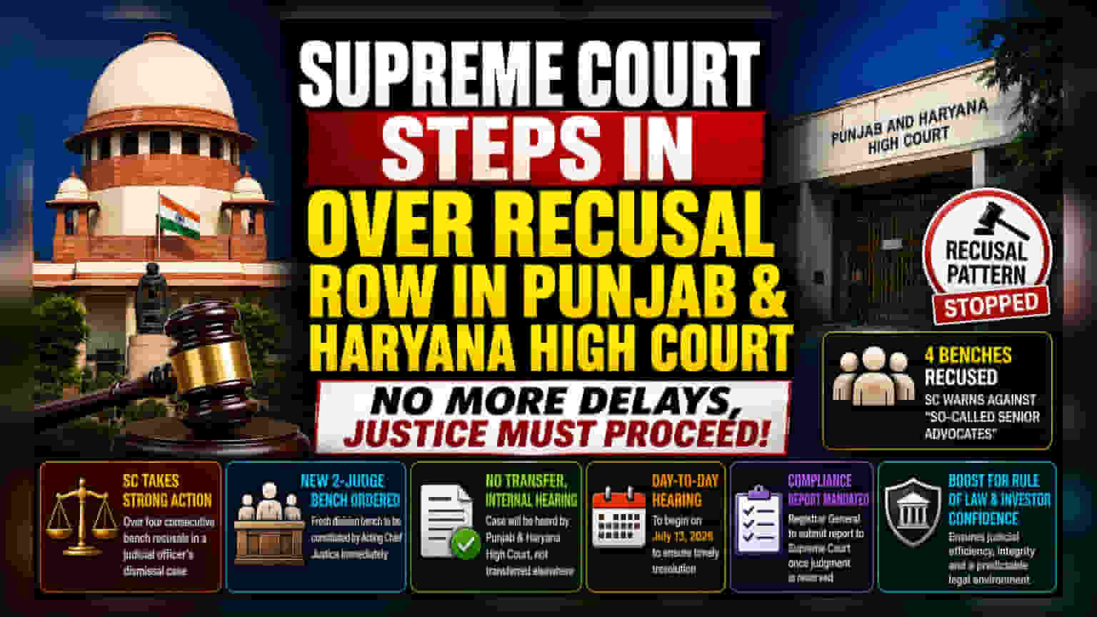 Supreme Court Orders Daily Hearings in High Court Recusal Case