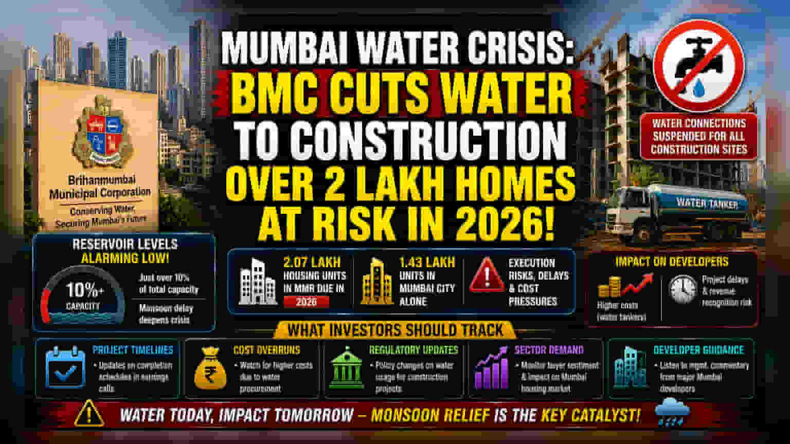 मुंबईत बांधकाम थांबणार? 1.43 लाख घरांवर संकट, BMC चा मोठा निर्णय
