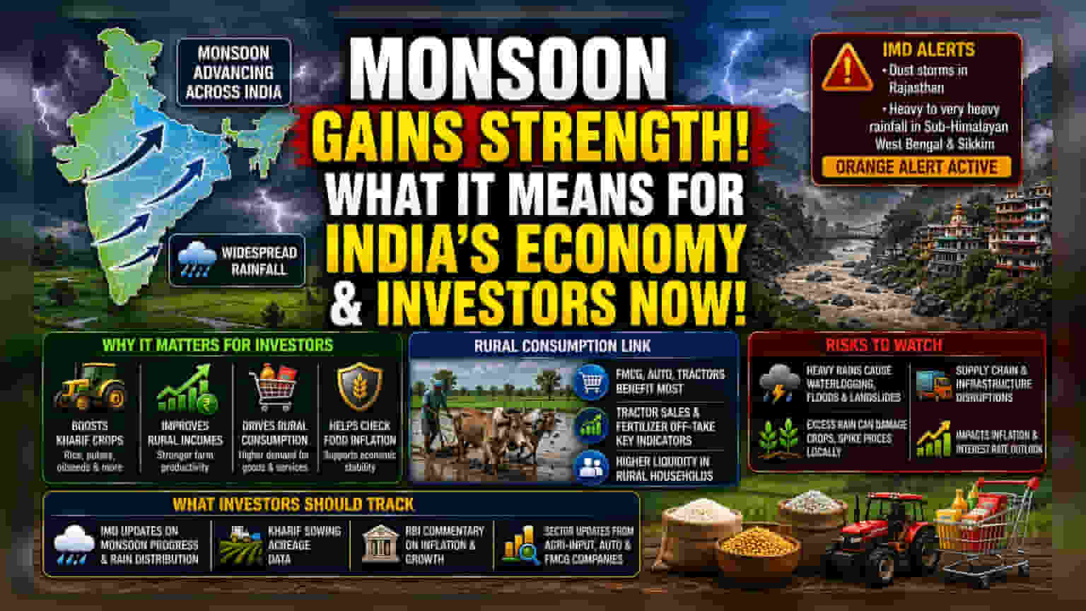 India's Monsoon Gains Pace: Key Economic Impact for Investors