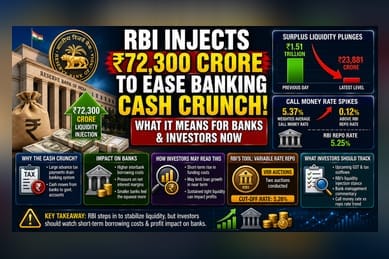 RBI Adds ₹72,300 Crore Liquidity: Banking Sector Impact