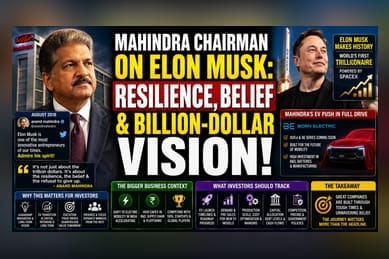 Mahindra on Musk’s Trillion-Dollar Feat: Investor Lessons