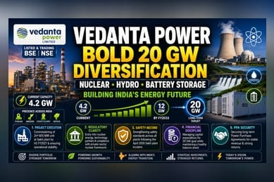 Vedanta Power Eyes Nuclear and Hydro to Reach 20 GW Goal