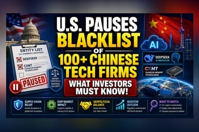US Pauses Blacklist on Chinese AI and Chip Firms