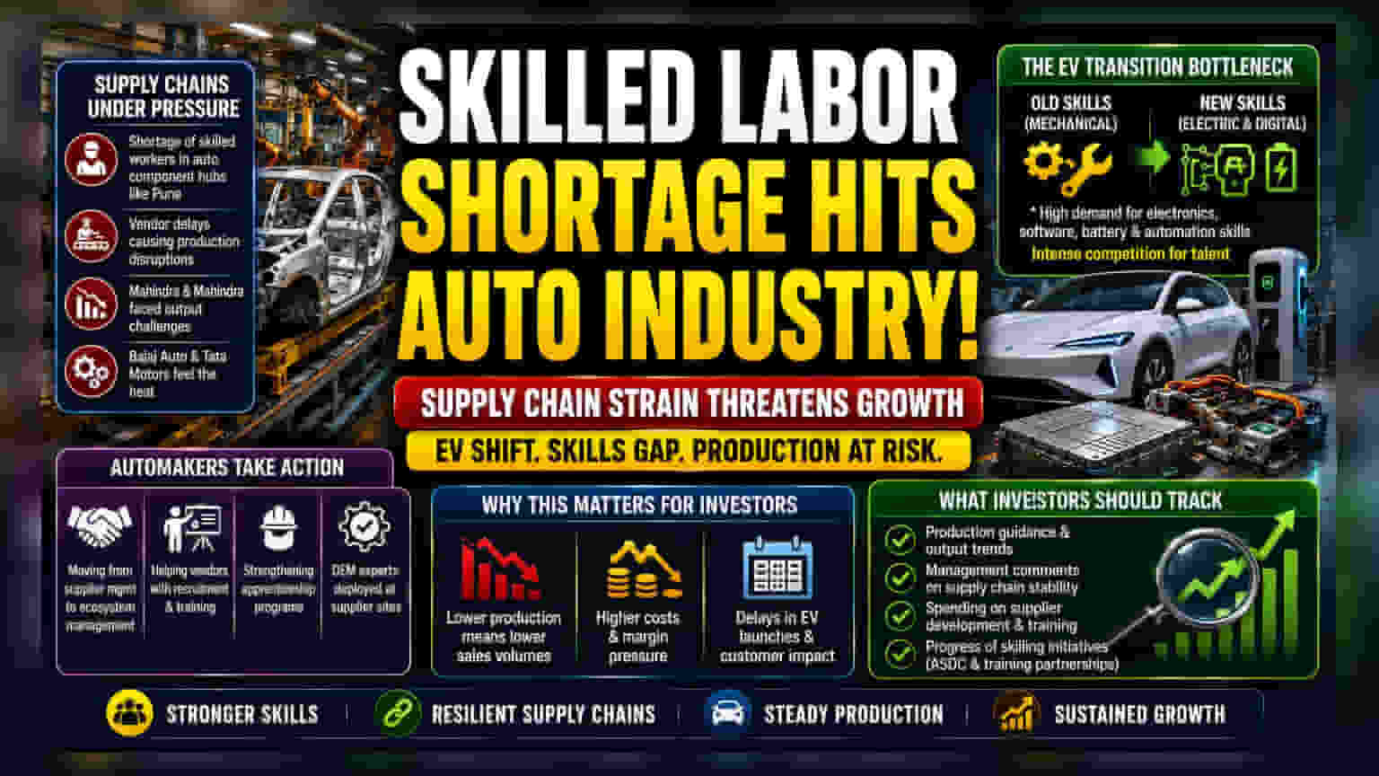 Indian Auto Sector: ਸਪਲਾਈ ਚੇਨ ਵਿੱਚ ਕਾਮਿਆਂ ਦੀ ਘਾਟ, ਉਤਪਾਦਨ 'ਤੇ ਪੈ ਰਿਹਾ ਅਸਰ