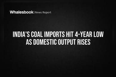 India's Coal Imports Hit 4-Year Low as Domestic Output Rises