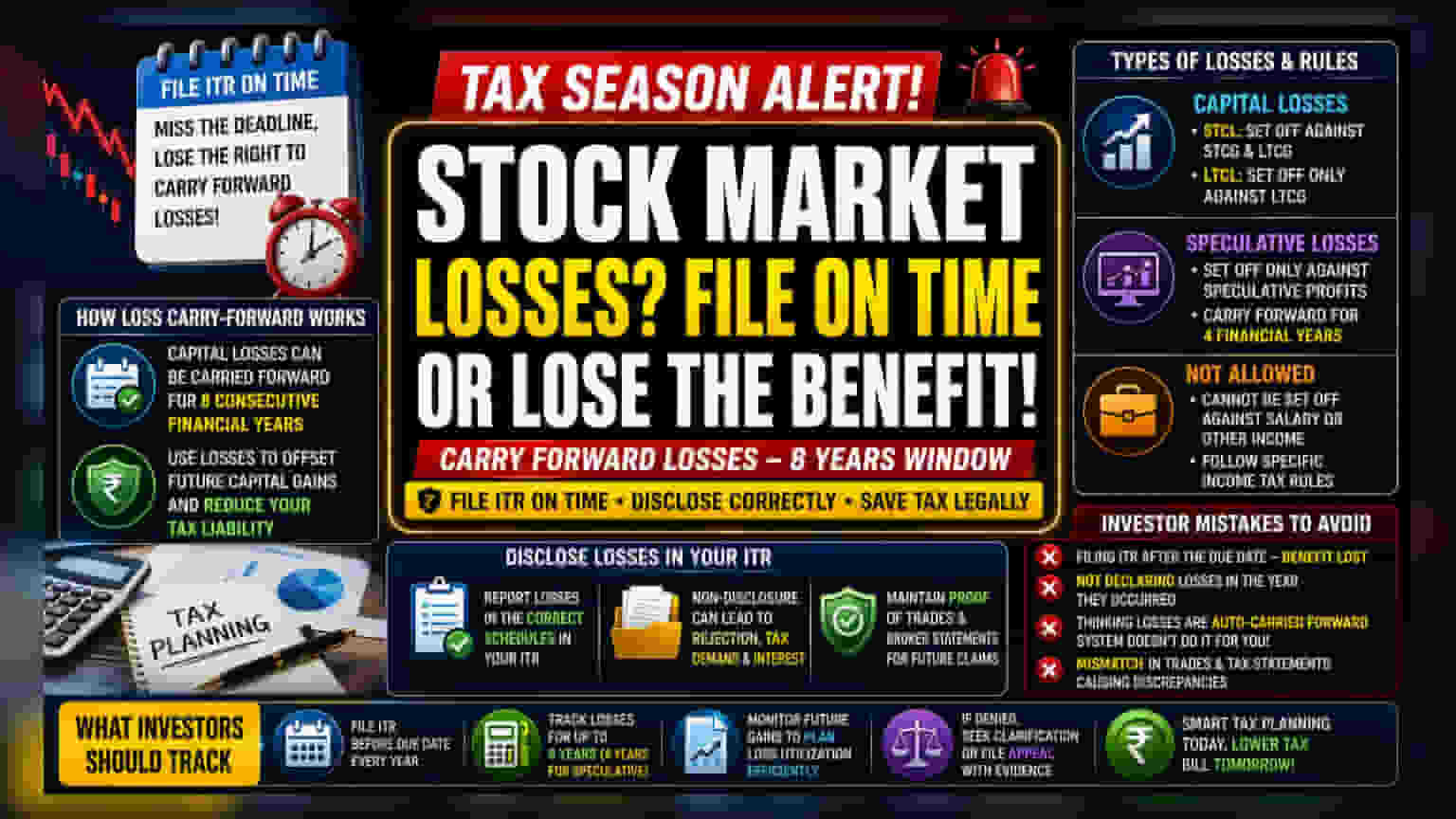 Tax Savings: Why Filing ITR on Time is Key for Stock Losses