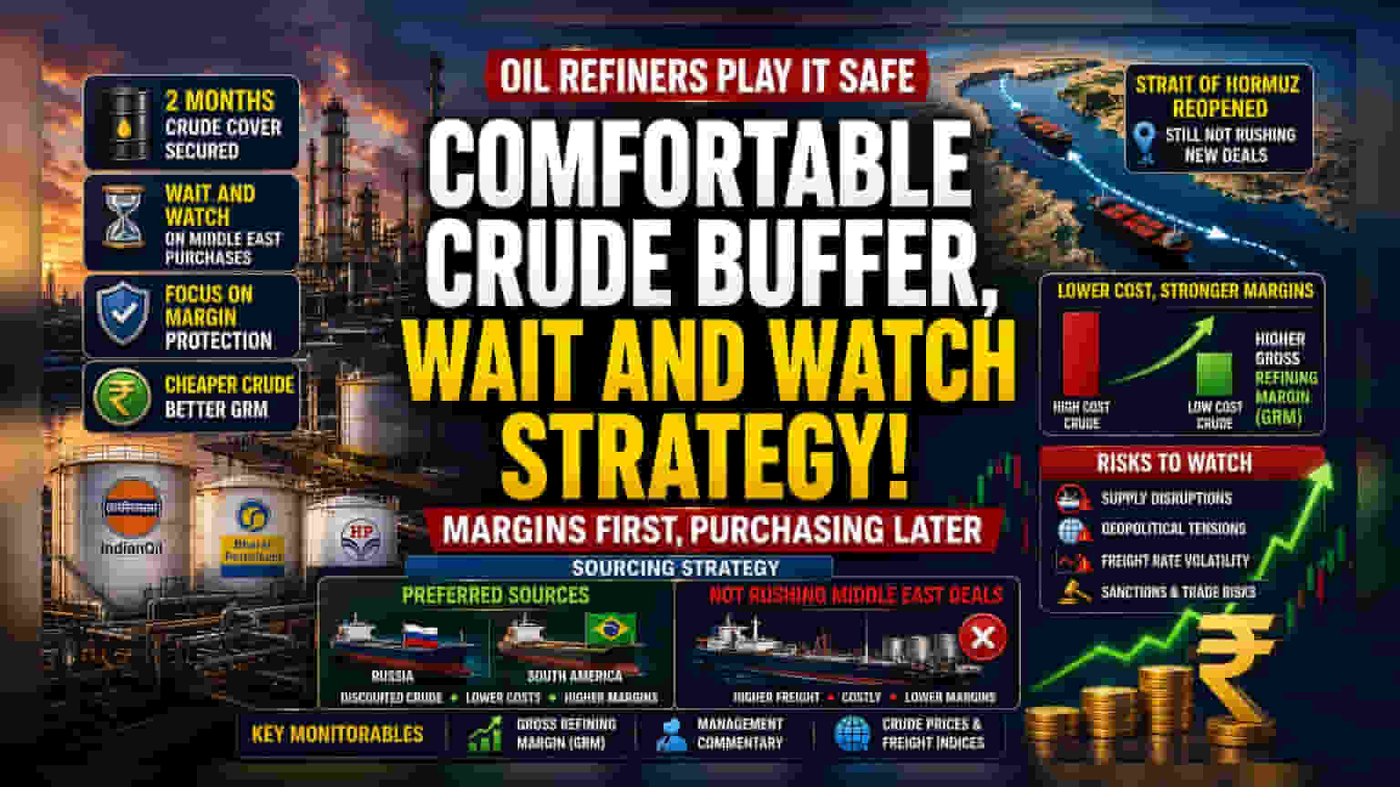 Indian Refiners' Strategy: मध्य पूर्वेकडील तेल सोडून स्वस्त रशियन तेलाला प्राधान्य!
