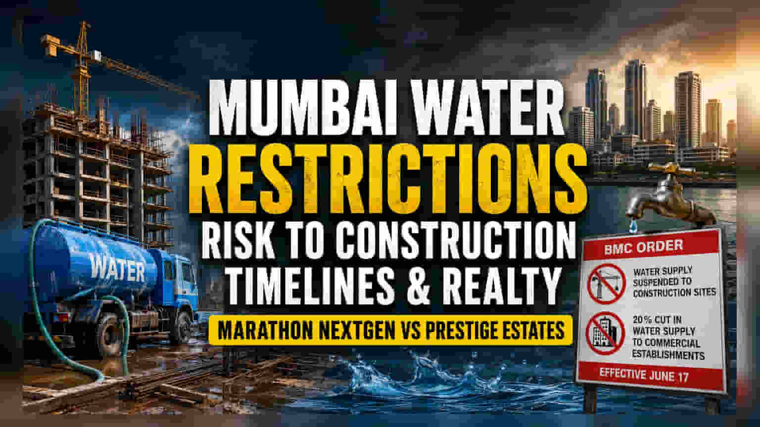 Mumbai Water Curbs: Real Estate Developers Face Delays