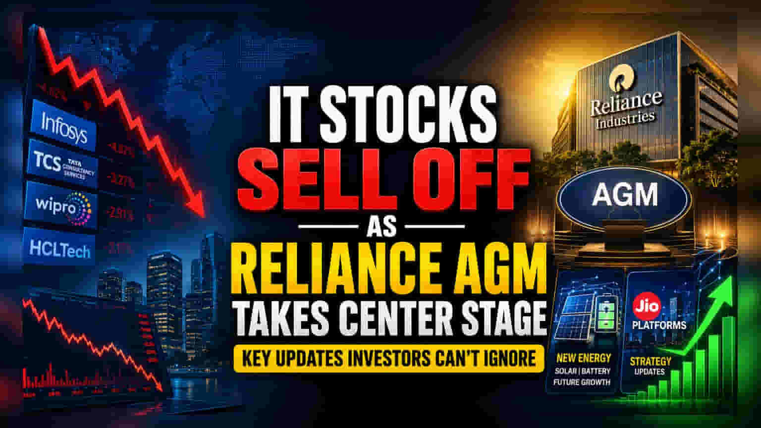 IT Stocks Dip After Accenture Results; All Eyes on Reliance AGM