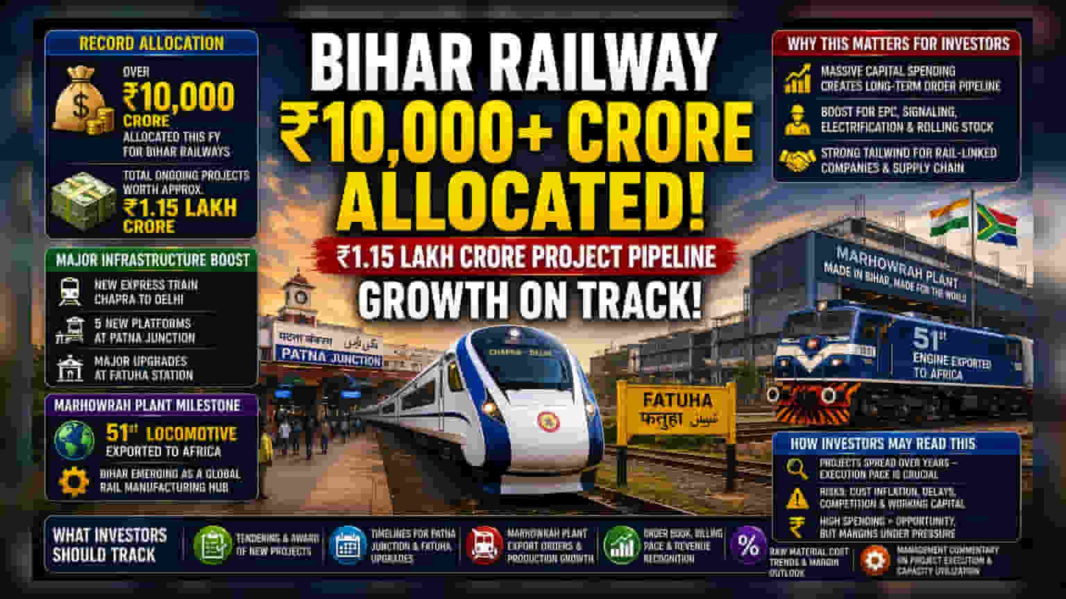 Bihar Rail Boost: ₹10,000 Crore Plan and Exports Explained