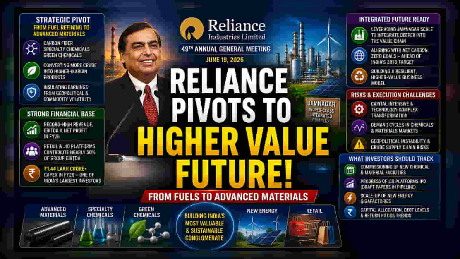 Reliance Industries Pivots O2C Business Towards New Materials