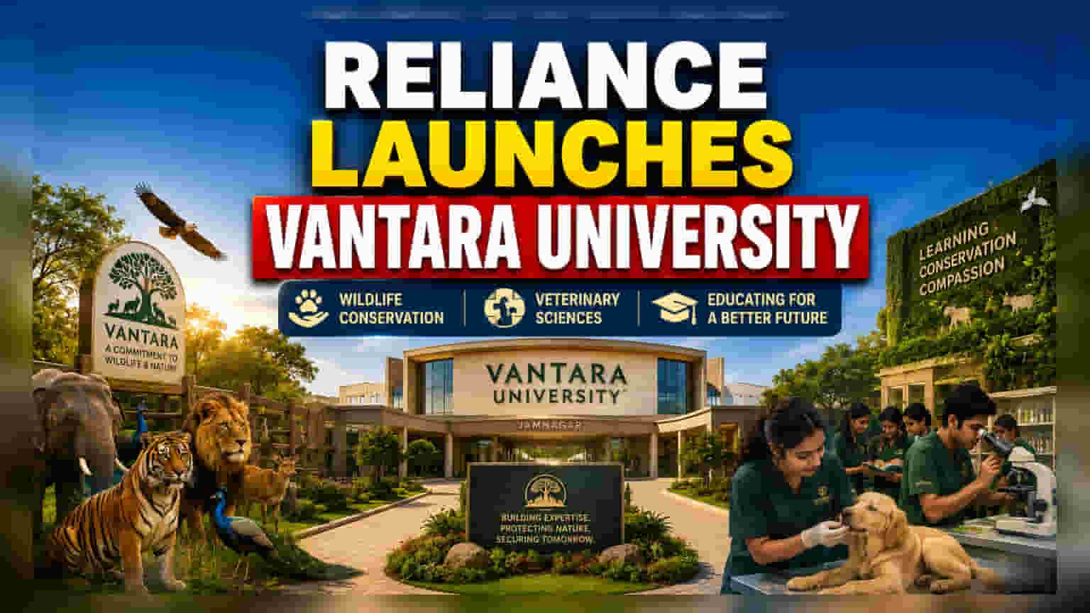 Reliance Industries: जामनगरमध्ये उघडणार वन्यजीवनासाठी 'Vantara University'!