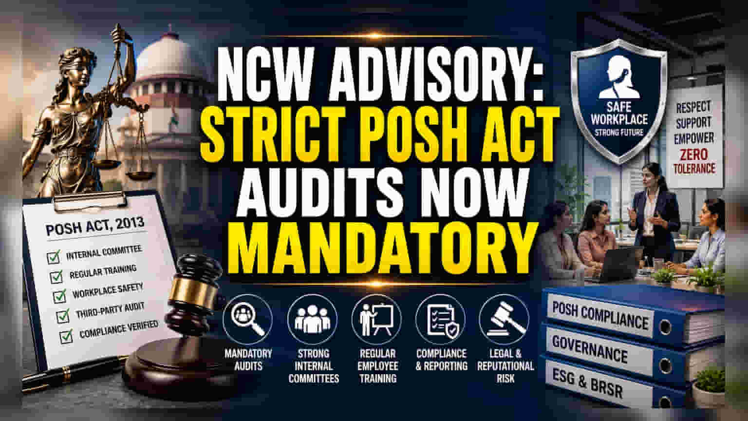 NCW அதிரடி: இனி கட்டாயம் POSH தணிக்கைகள்! முதலீட்டாளர்கள் கவனிக்க வேண்டியது என்ன?
