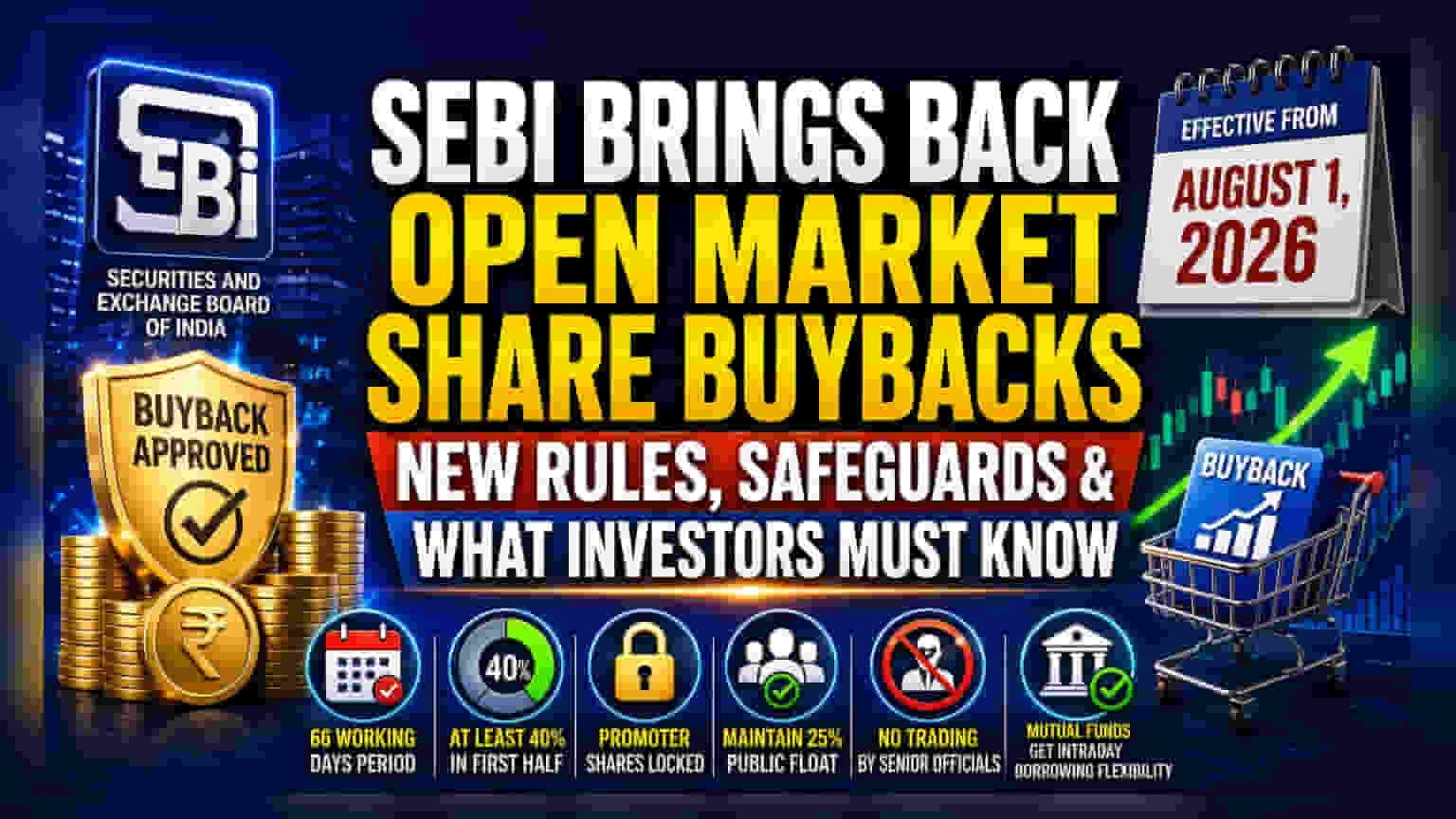 SEBI Restores Open Market Buybacks: New Rules Explained
