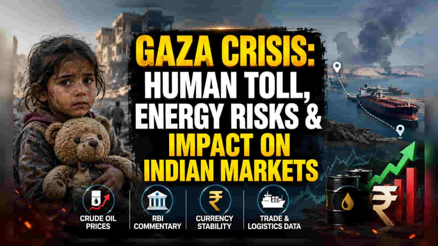 गाझा संघर्ष आणि भारतीय बाजारपेठ: मध्य-पूर्वेकडील स्थैर्य का महत्त्वाचे?