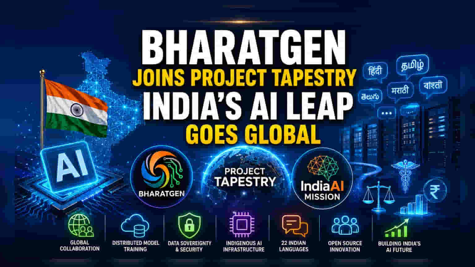 BharatGen Joins Global 'Project Tapestry' AI Consortium