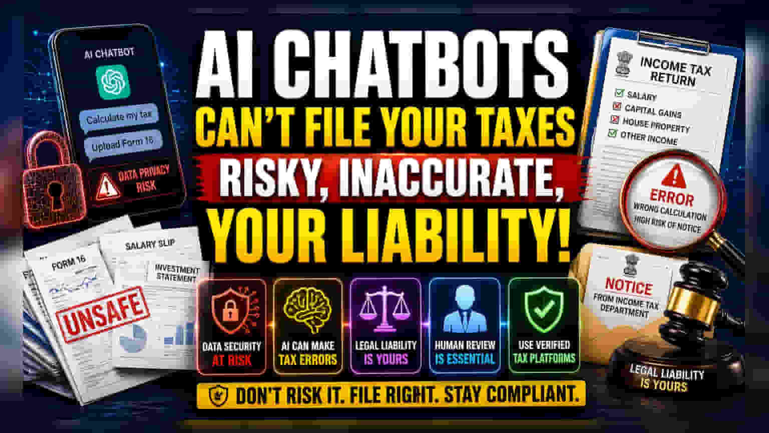 AI Tax Filing Risks: Why Using Chatbots for ITRs Can Be Costly