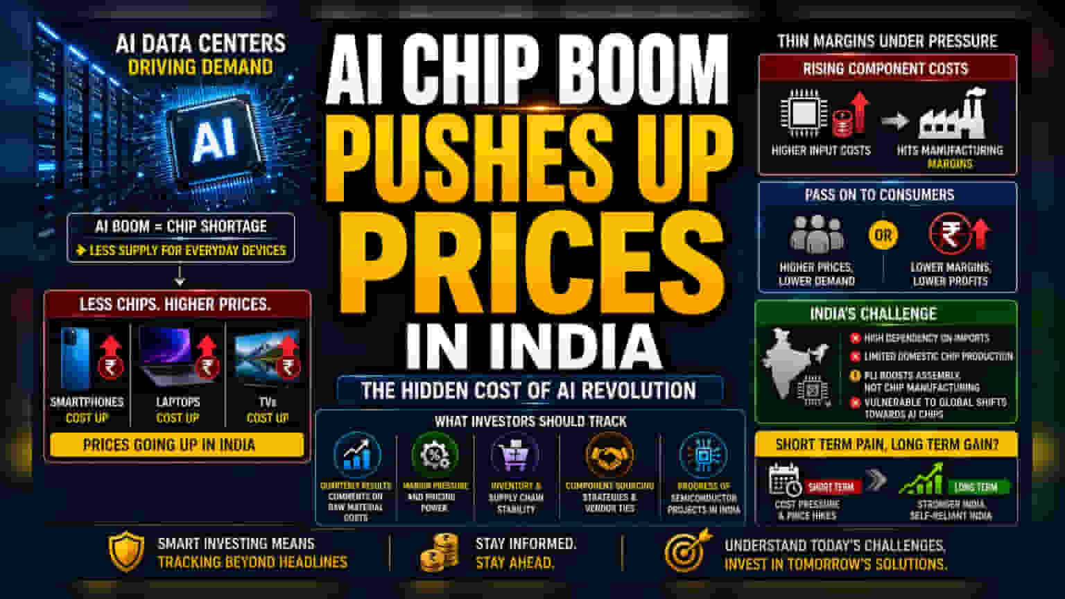 AI का बोलबाला: भारतीय इलेक्ट्रॉनिक्स कंपनियों पर बढ़ा चिप्स का बोझ, लागतें हुईं आसमान पर