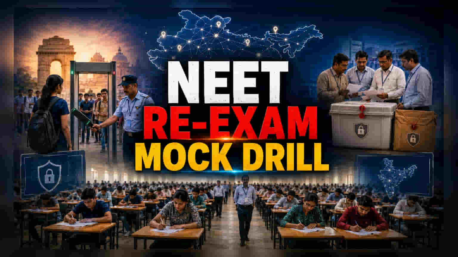 NEET-UG 2026: २१ जूनच्या पुनर्परीक्षेआधी देशभरात मॉक ड्रिल्स
