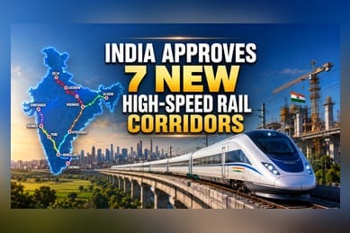 India Approves 7 New High-Speed Rail Corridors