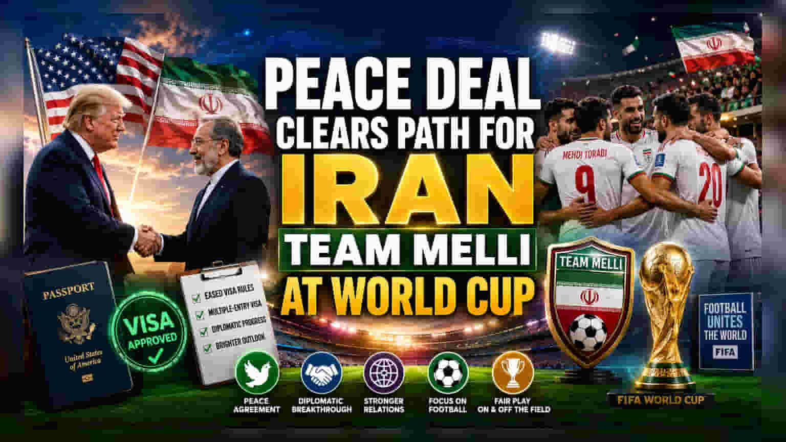 US-Iran Peace Deal May Ease 'Team Melli' World Cup Logistics