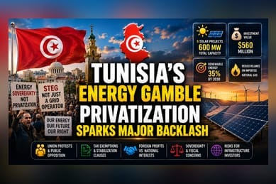 Tunisia Plans 600MW Solar Projects Amid Domestic Pushback