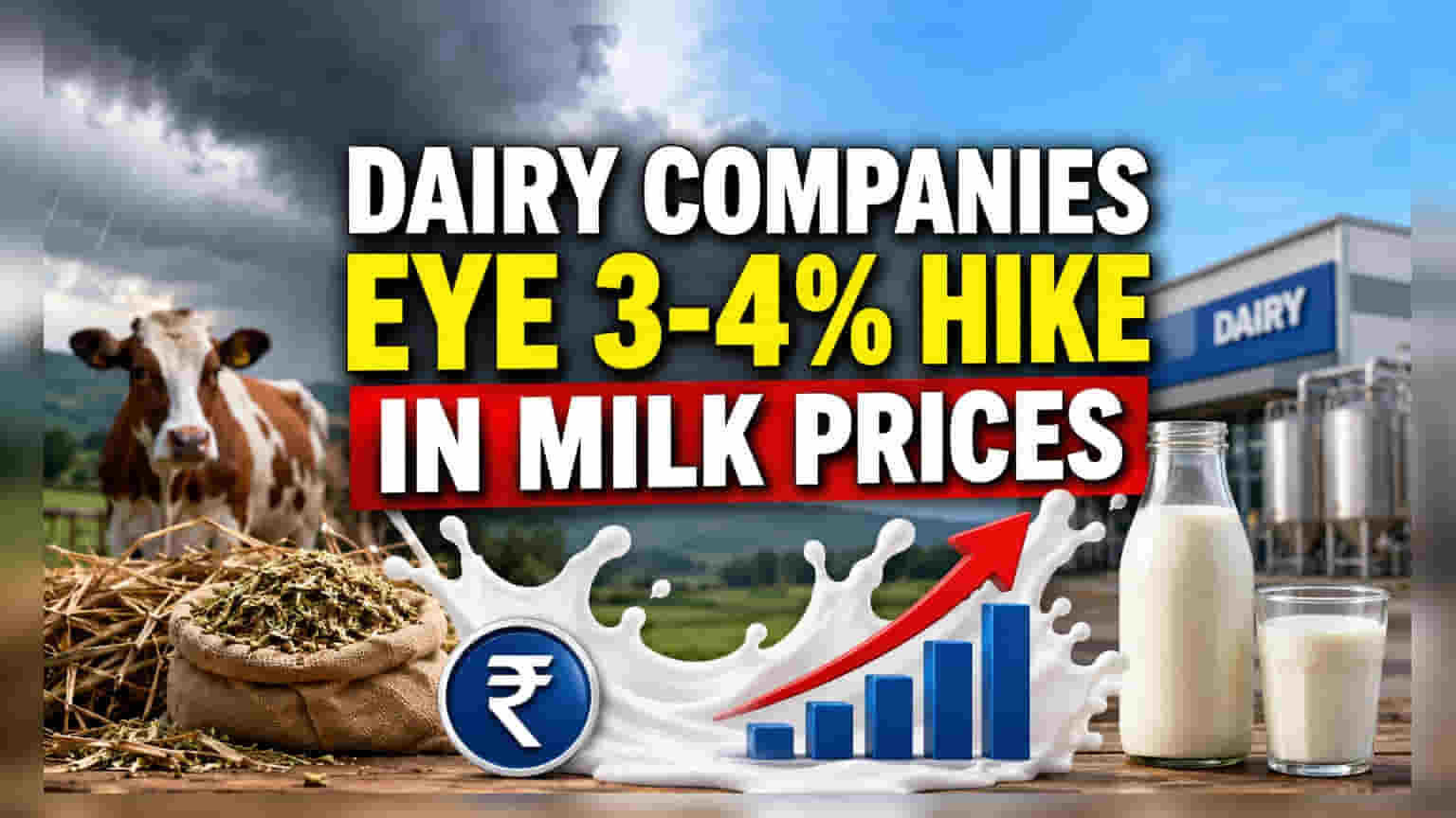 Milk Prices May Rise 3-4% By August On Monsoon Concerns