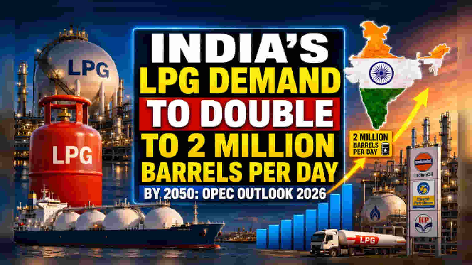 OPEC கணிப்பு: 2050-ல் இந்தியாவின் LPG தேவை இரு மடங்காகும்!
