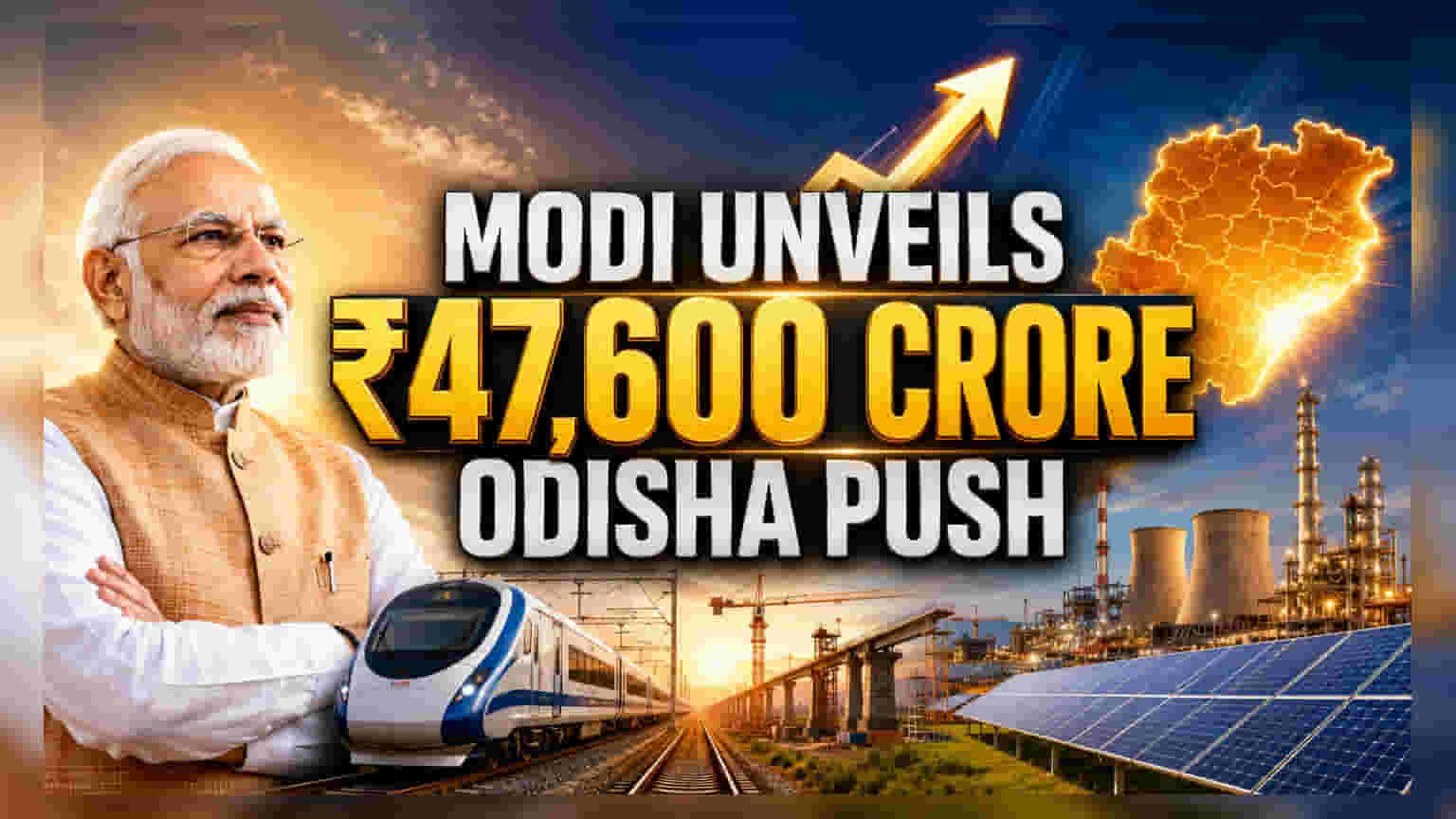 PM Modi Unveils ₹47,600 Crore Projects in Odisha; Focus on Infrastructure