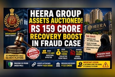 ED Auctions Rs 159 Crore Assets in Heera Group Fraud Case