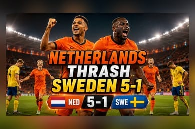 Netherlands Beats Sweden 5-1 to Lead World Cup Group F
